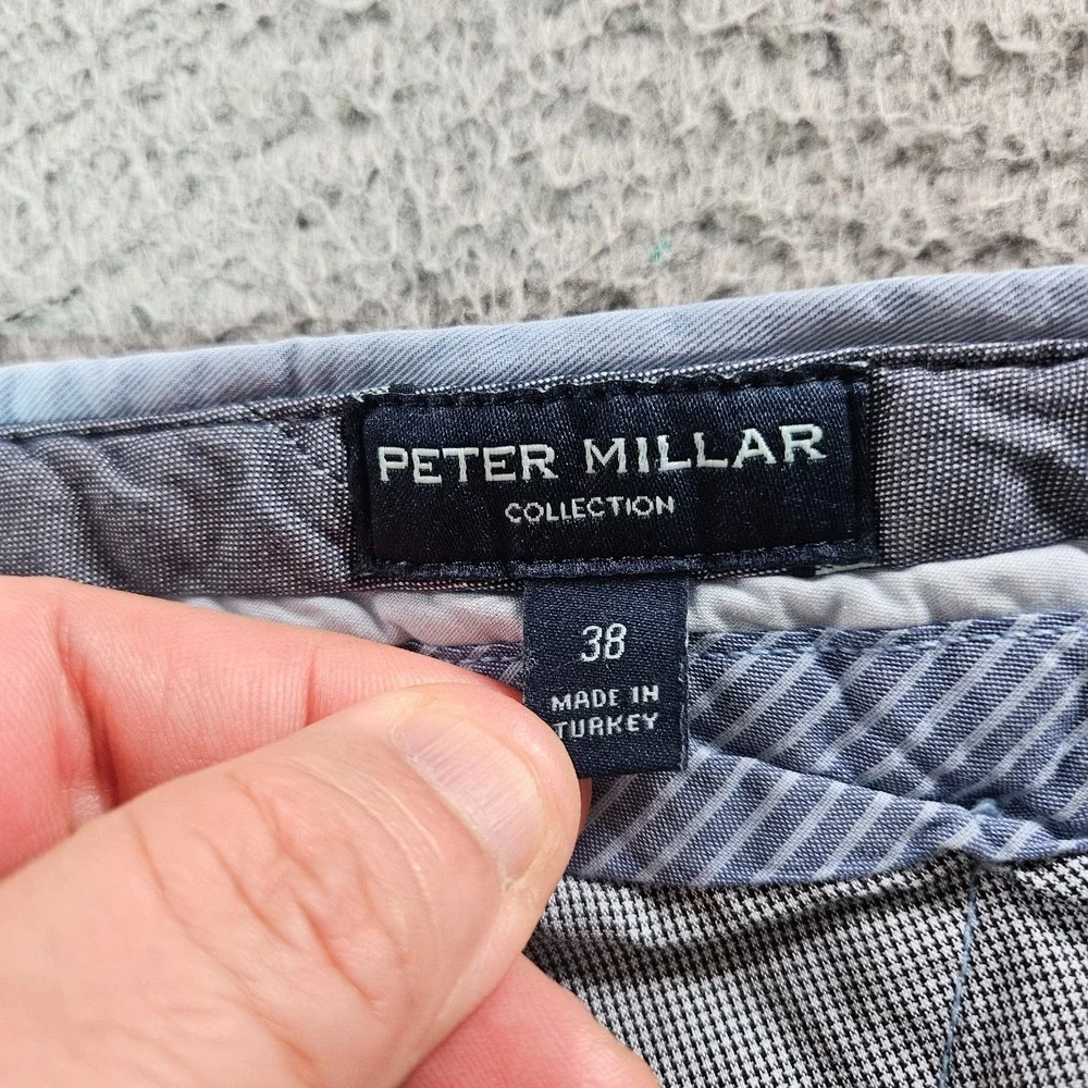 Peter Millar Shorts‎ Men 38 x8.5 Flat Front Light Blue